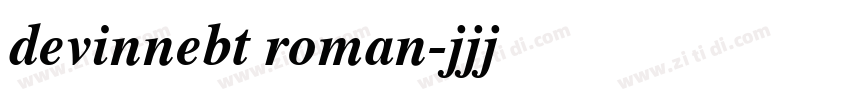 devinnebt roman字体转换